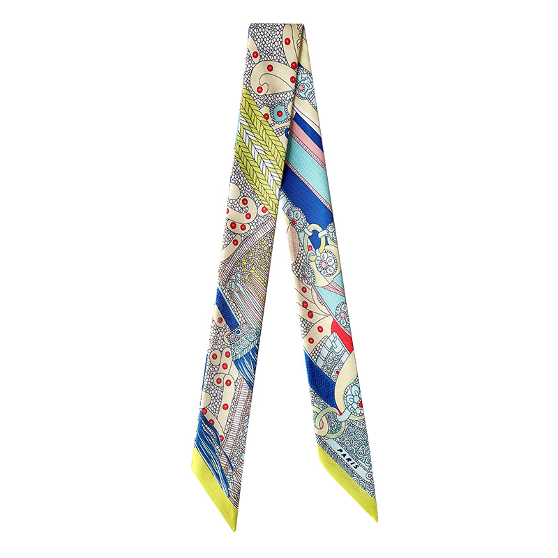 Silk Scarf Tie Bag 2023 Spring and Summer New Scarf Bag Decoration All-match Small Long Hair Band Ribbon Hair Band Wrapping Bag