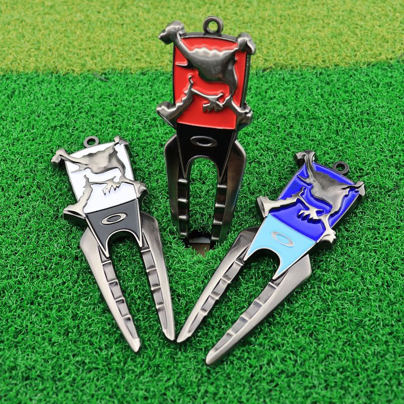 現品ゴルフグリーンフォーク創意金属恐竜モデルゴルフグリーンフォークゴルフ用品|undefined