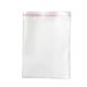 OPP self-adhesive bag card head packaging bag transparent clothes self-adhesive bag plastic film self-sealing bag self-adhesive flat mouth