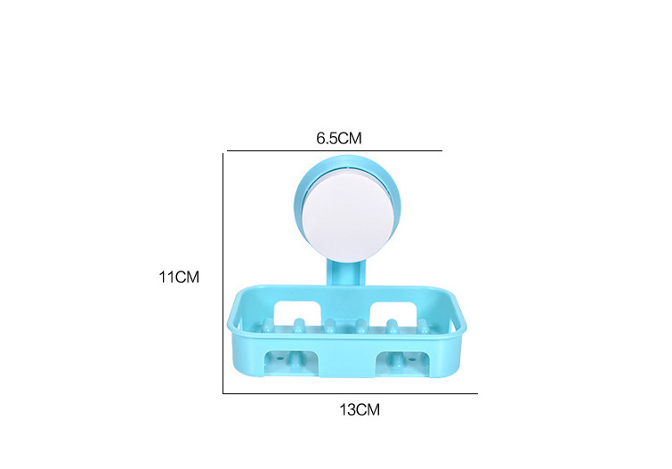 Powerful Suction Cup Multifunctional Soap Box Wall-mounted Soap Box Draining Soap Holder Toilet Non-punching Storage Rack