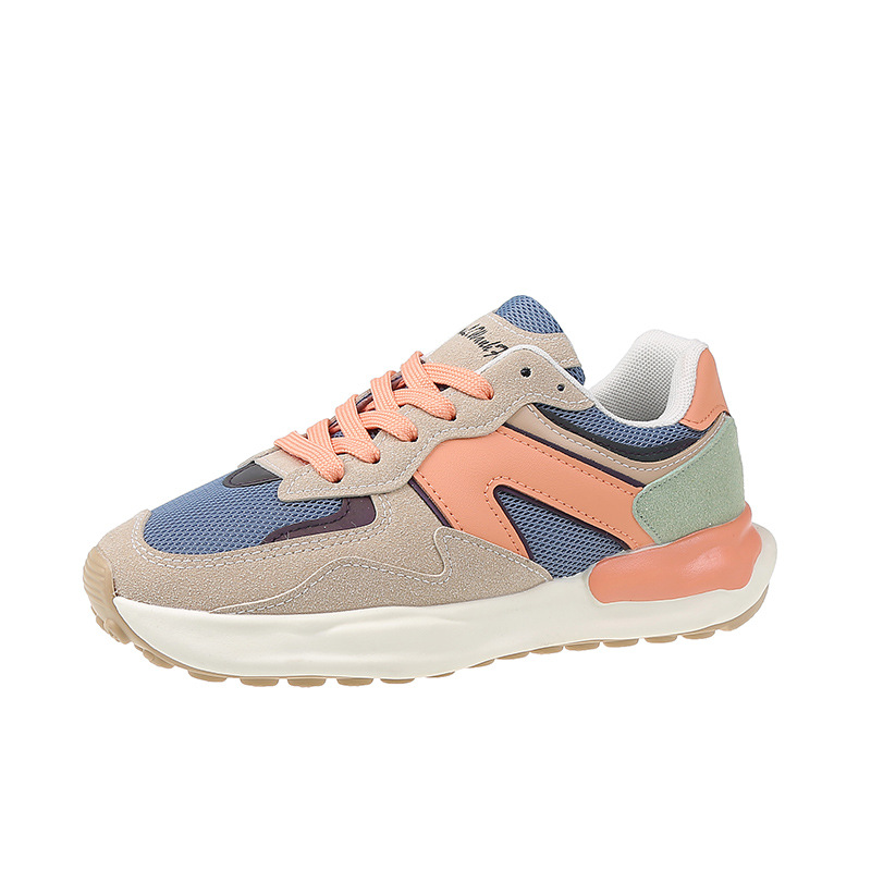 Low-top Sports Casual Shoes Women's 2023 New Women's Shoes Autumn Shoes ins Trendy All-match Lightweight Soft-soled Running Shoes