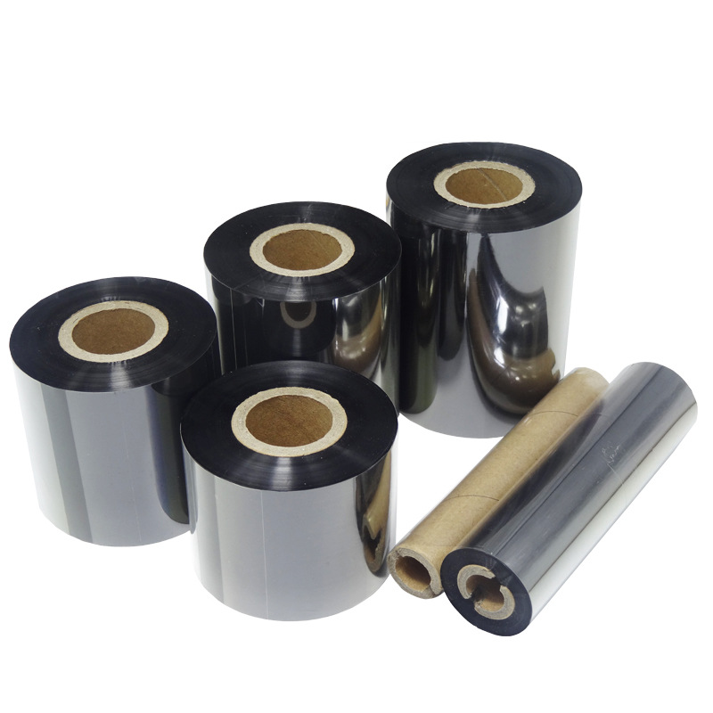 Wax-based mixed-based ribbon roll 110x300m full resin washed heat transfer barcode label printer ribbon