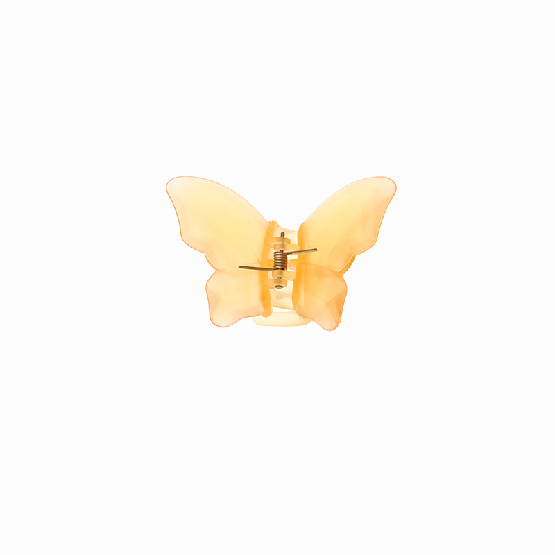 Super Immortal Flesh Butterfly Clip Shark Clip Women's Summer Back Head Hairpin Small Headwear Clip Hair Accessories New Style Hair Grab