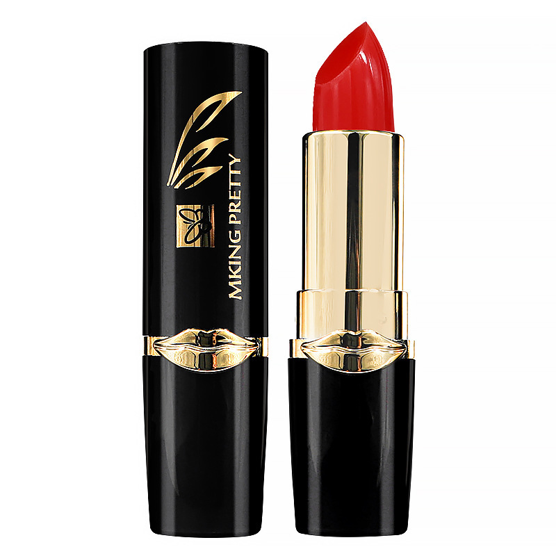 Tiktok hot MK temperature change Lipstick Lipstick carotene red cherry not easy to touch Cup moisturizing lipstick Internet celebrity