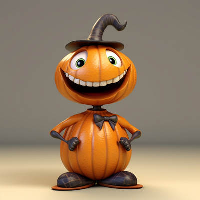 Full set of floor-to-floor cute Halloween pumpkin man home garden decoration statue desktop ornaments resin crafts gifts