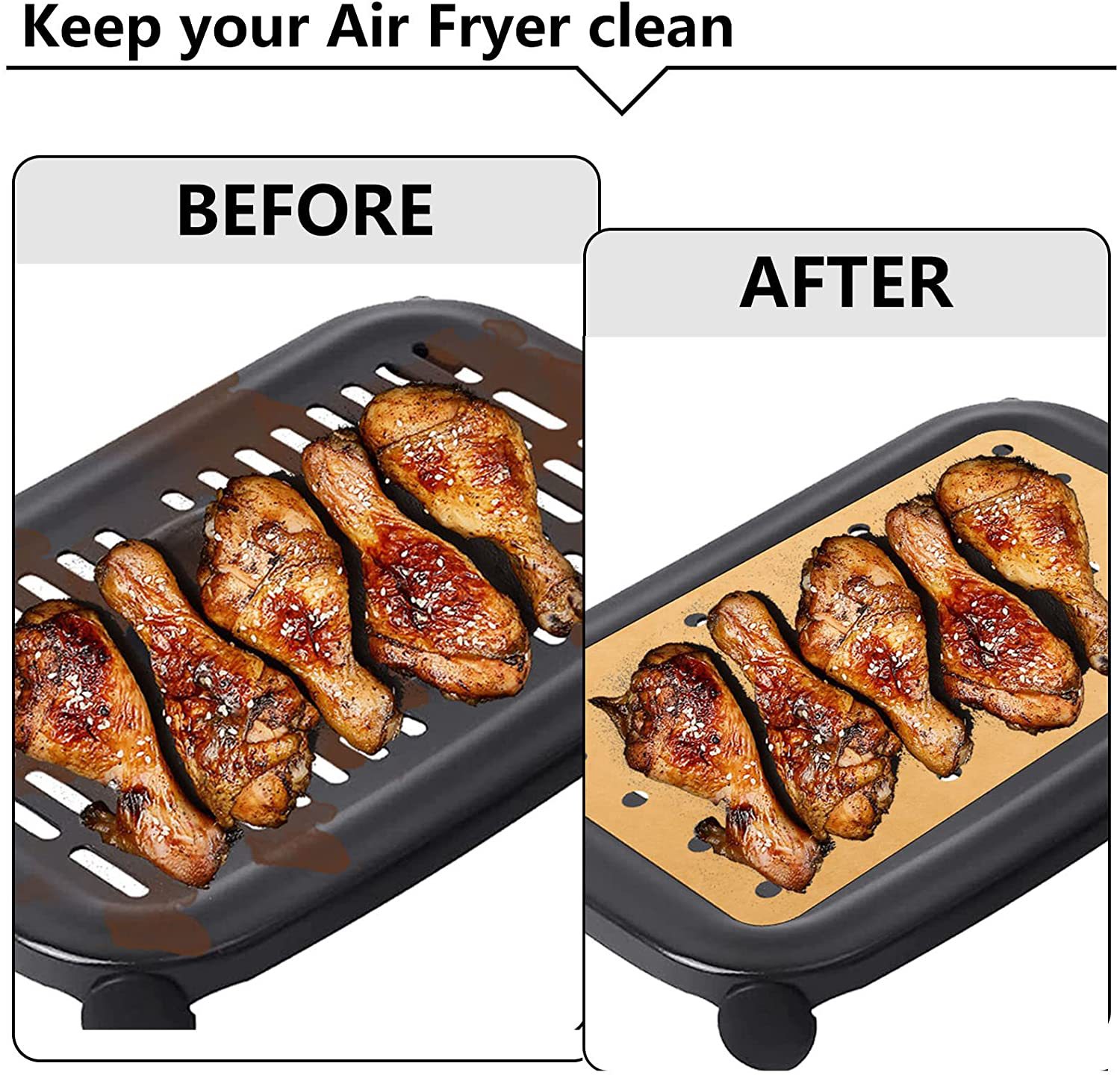 Baking paper Air Fryer pad paper baking silicone oil paper oil-absorbing paper Air Fryer special paper cross-border household paper holder