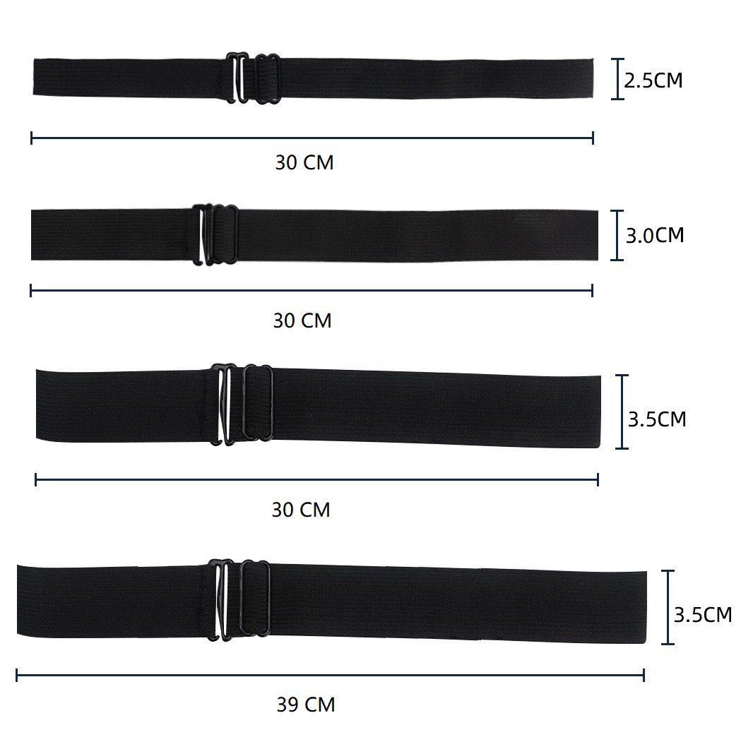 Black polyester knitted elastic bandage 3.0 wig head cover mesh cap edge elastic band hook adjustable
