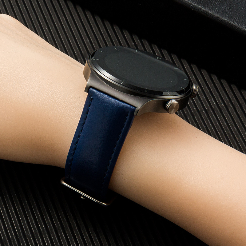 Spot cowhide leather quick release replacement Samsung Xiaomi Huawei GT/GT2 leather watch strap pin buckle watch strap