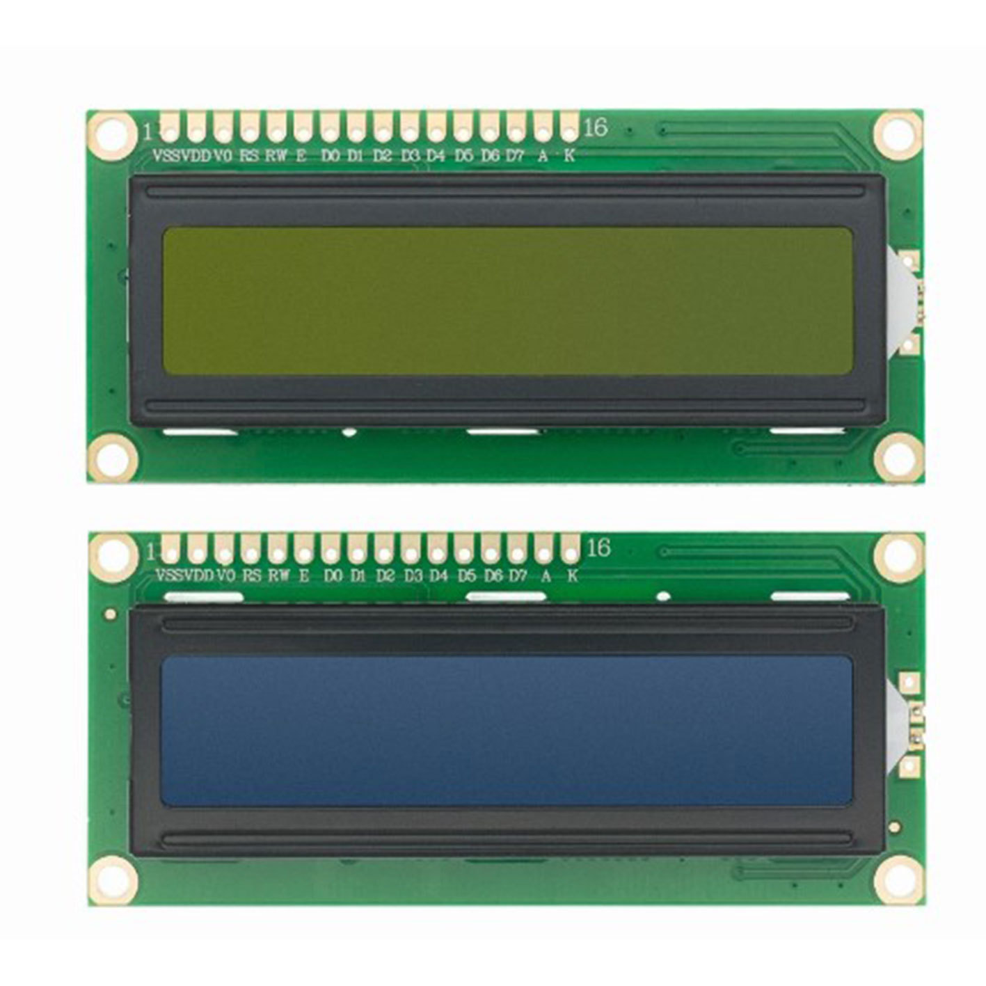 蓝屏/黄绿色屏幕1602A/2004A/12864B LCD屏幕5V LCD带背光IIC/I2C