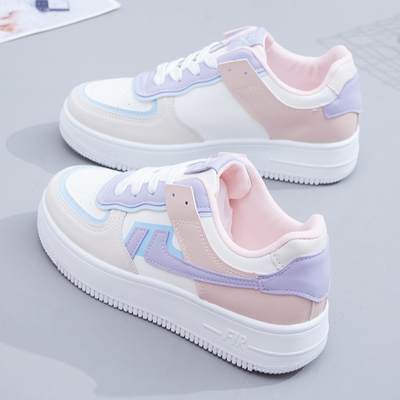 Internet Celebrity Japanese Style Macaron High-top Board Shoes White Shoes Women's 2023 New ins Korean Style Casual Sneakers