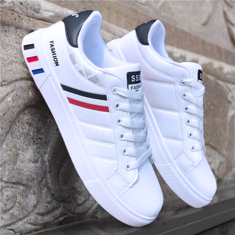 Spring new shoes men's Korean-style fashionable white shoes ..