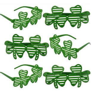 St. Patrick's Day Clover Glasses Irish Blinds Clover Styling Glasses Party Decoration