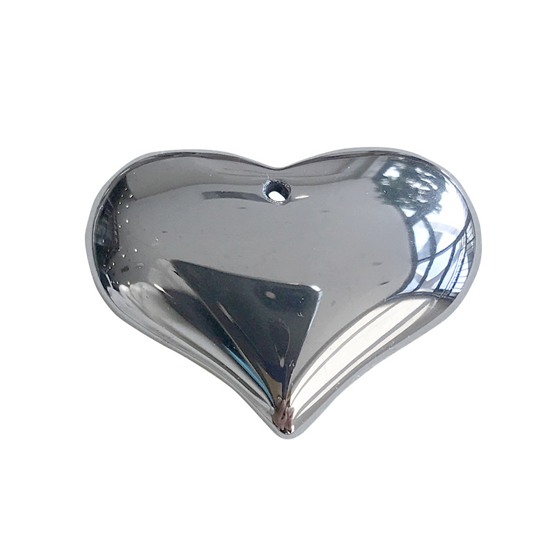 Jingyao terahertz heart-shaped pendant polycrystalline silicon energy ore too silica pendant clavicle chain female male fast melting ice