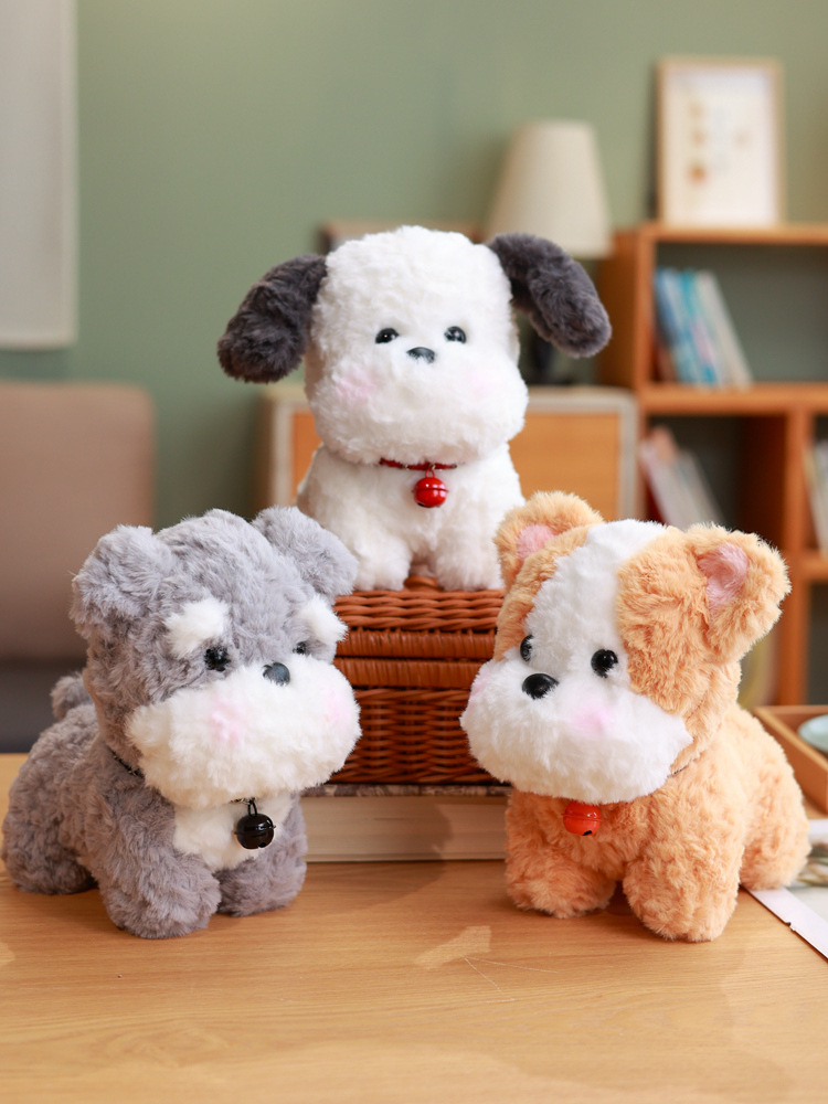 Милая маленькая молочная собака кукла моделирование собака Schanery Chai Dog плюшевая игрушка 8 дюймов хватаясь машина кукла подарок на день рождения