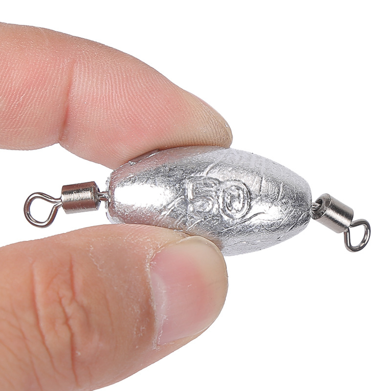 New high-speed eight-ring double-ring olive lead pendant scale olive lead non-winding fishing fishing pendant