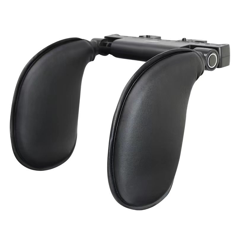 Skin-friendly leather car headrest neck pillow soft and comfortable headrest co-driving adult children side rest sleeping pillow lumbar support