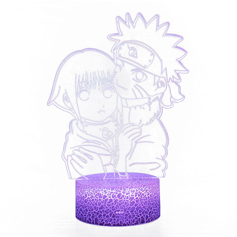 Cross-Border dedicated to Naruto Naruto Bosasuke 3d night light modeling light LED visual stereo light USB table lamp