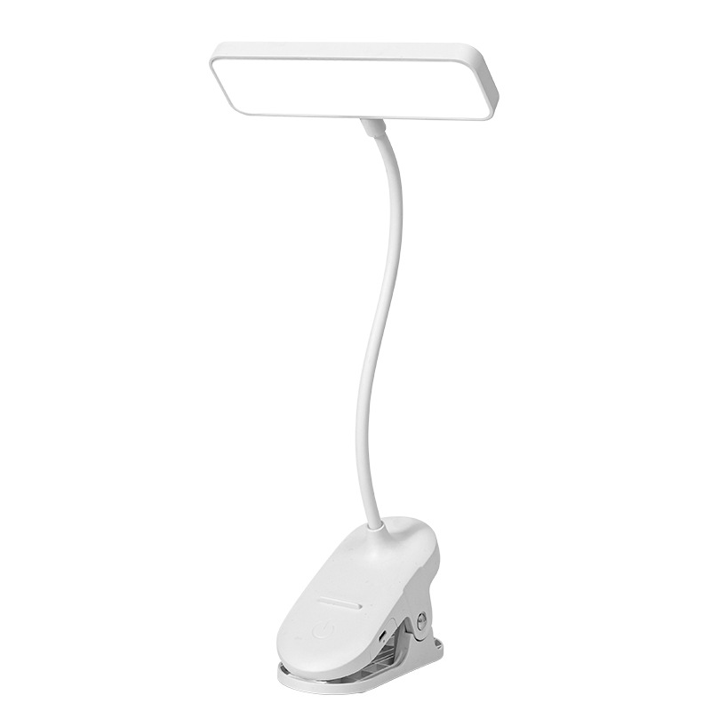 LED rechargeable desk lamp eye protection study children College student dormitory bedside protection eyesight desk reading clip lamp