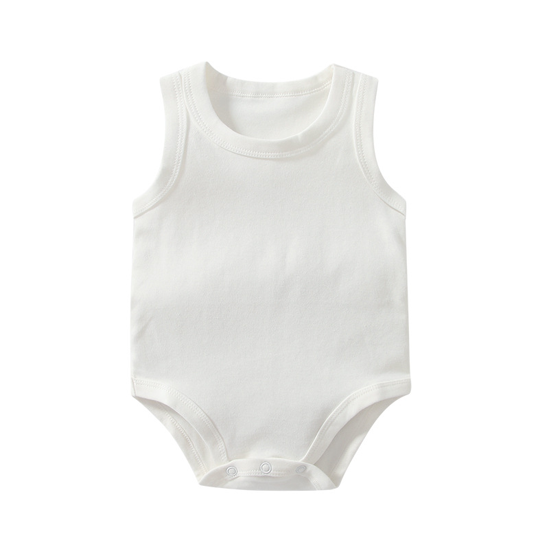 Factory New Triangle Vest Hare Clothes Baby Outfit Cute Solid Color Cotton Baby Men's and Women's One-piece Bag Fart Clothes