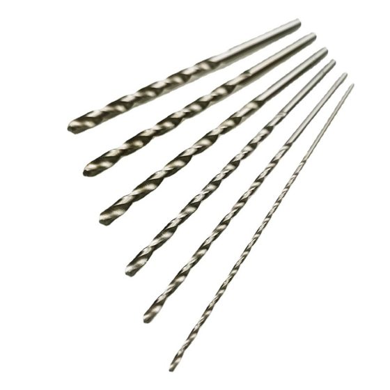 Mien lengthened drill HSS general length twist drill standard lengthened high speed steel straight shank drill 1-20 factory wholesale