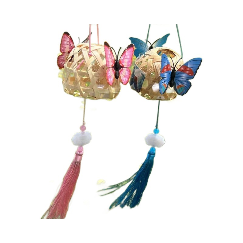 Wholesale bamboo night market stall luminous lanterns scenic spot antique explosions new portable butterfly lanterns