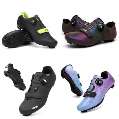 Spring and Summer Mountain Bike Lock Cycling Shoes for Men and Women Road Bike Lock Shoes Hard Sole Dynamic Bicycle Shoes Bicycle Wide Sole Shoes