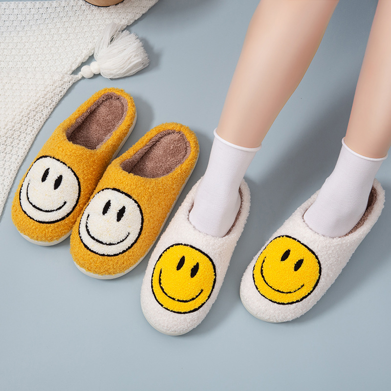 Factory supply warm plush slippers home cotton slippers home autumn and winter thick bottom non-slip plush slippers