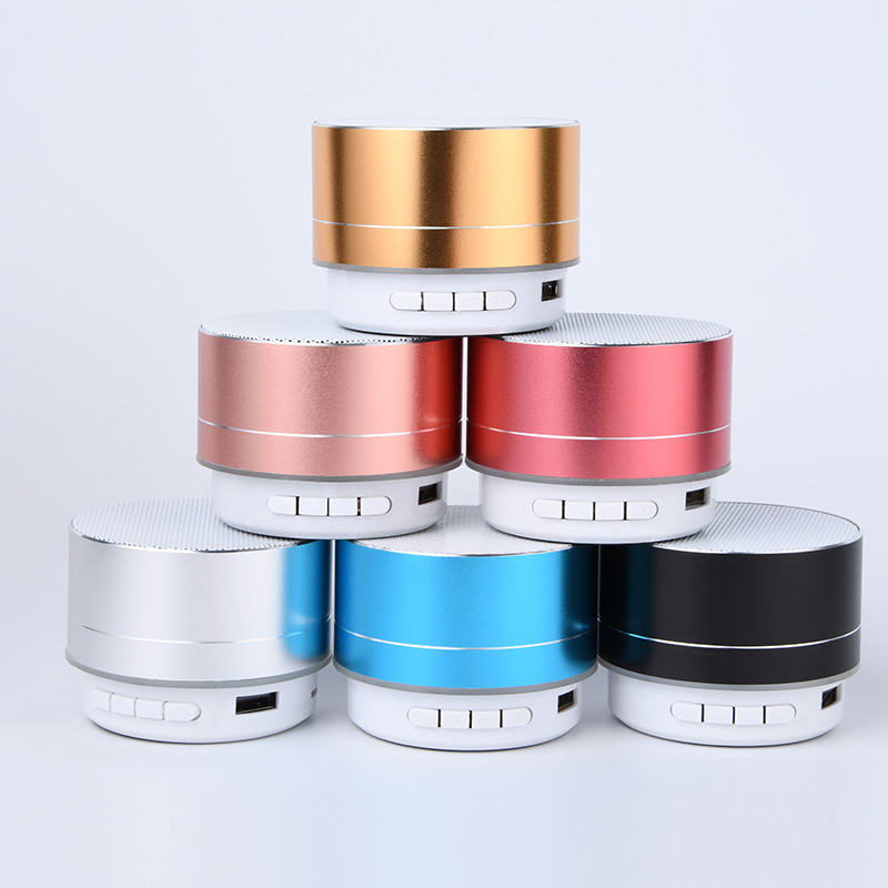 New outdoor portable metal A10 Bluetooth speaker card mini speaker wireless bass small steel cannon audio