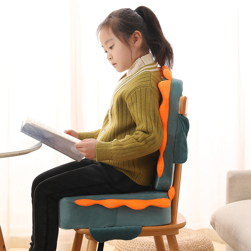 Children's cartoon dining chair heightening cushion baby seat heightening cushion primary school student chair stool butt cushion summer seat cushion