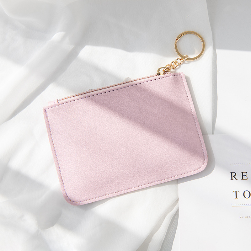Coin Purse Women's Small Mini Simple Cute Thin Multi-function Large Capacity Zipper Coin Bag Key Small Wallet