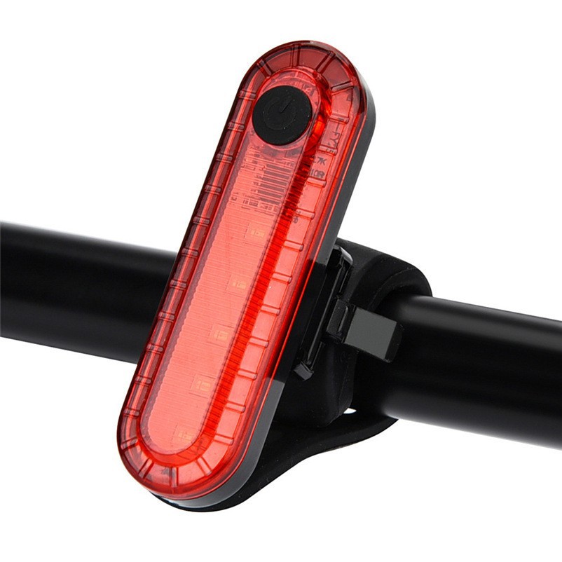 Mountain bike tail light USB charging night riding flashing warning light saddle light riding equipment flashing light