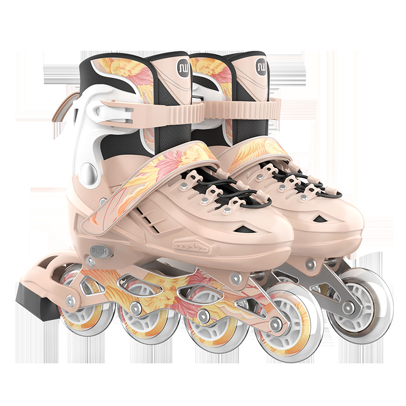 Sway skates roller skates children's male and female protective gear full suit beginner adjustable roller skates factory generation