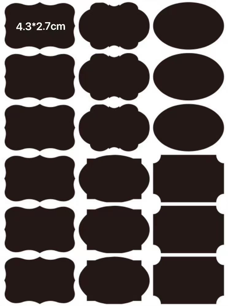 Cross-border spot diy blackboard wall stickers household removable magnetic blackboard stickers self-adhesive pvc blackboard stickers combination