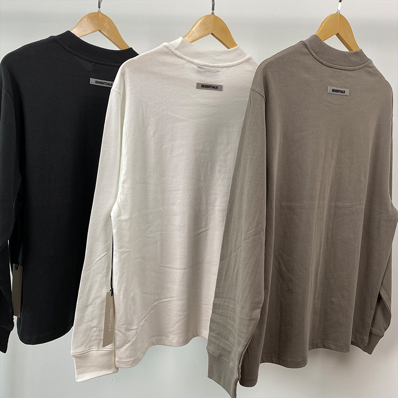 2020SS Long Sleeve T-Shirt Classic Cotton ESSENTIALS Street Cross Border Lshirt