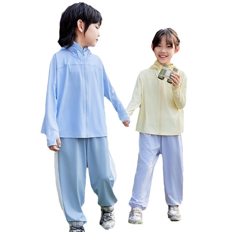 Tmall Children's Cool Breathable Sun Protection Suit Summer UV Protection Cloak Sun Protection Coat Skin Clothes