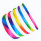 Factory New Hair Rainbow Hair Accessories Rabbit Ear Hairband Bow Hairband Horsetail Ribbon Intestinal Ring Rainbow Cloth Hairband Hairpin