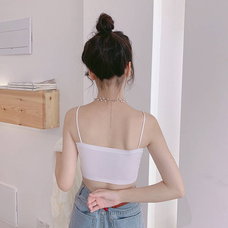 Summer Ice Silk seamless sling underwear women's anti-light tube wrap chest vest wholesale bra one-word belt chest pad
