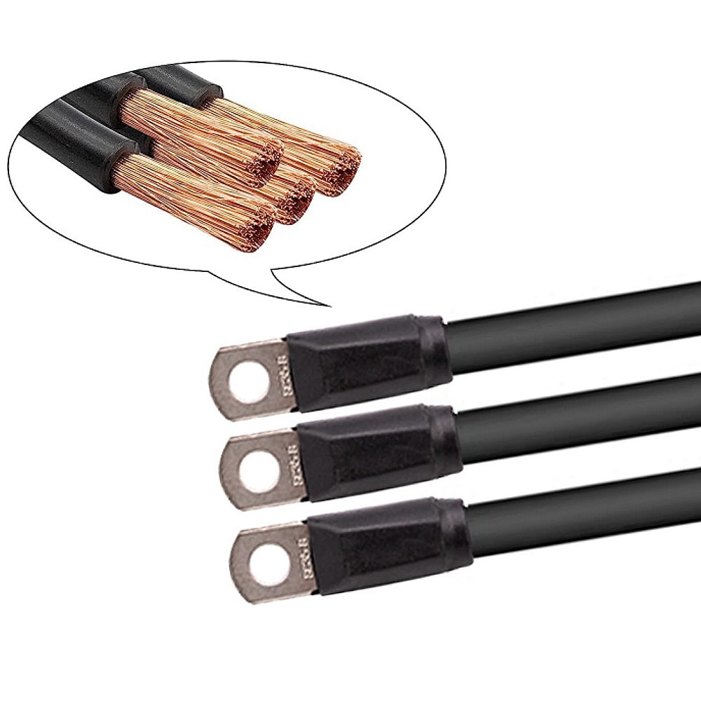 Комплект проводки кабеля батареи тележки гольфа Кабель батареи 4AWG Комплект проводов медной батареи