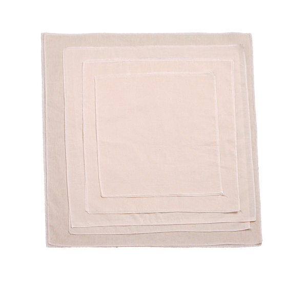 Factory direct supply pure cotton lock edge finished high density bean curd cloth filter soybean milk thousand pieces of cloth filter residue gauze insulation cover cloth