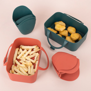 March new rectangular air fryer silicone baking tray 2023 cross-border new air fryer silicone pad