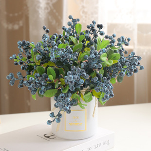 Artificial Small size Berry home furnishings wedding shooting props fake flower blueberry fruit flower arrangement accessories artificial flower wholesale