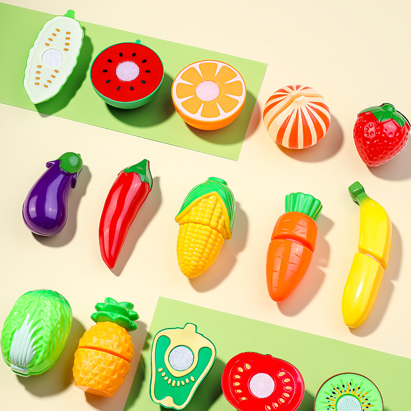 Children's Play House toy girl cut fruit music simulation kitchen puzzle baby vegetable boy birthday suit