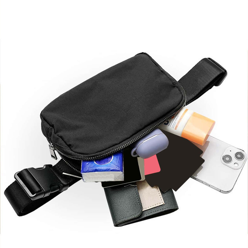 Waist Bag Lulu Same Style Waist Bag Leisure Outdoor Sports Running Chest Bag Crossbody Ins Waist Satchel Men's Chest Bag Trendy