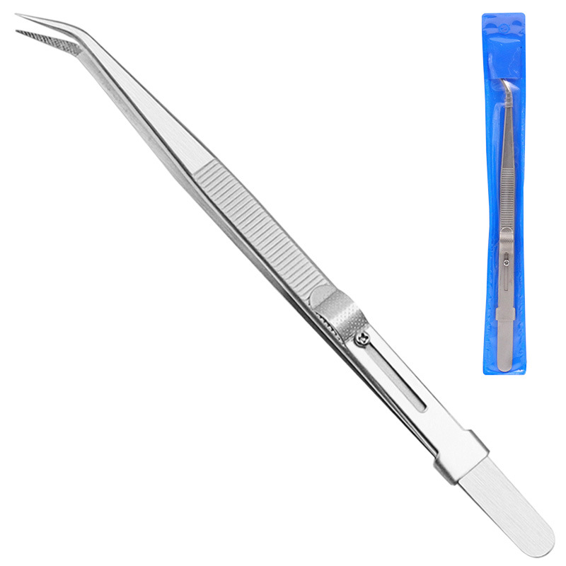 Stainless Steel Tweezers-Curved