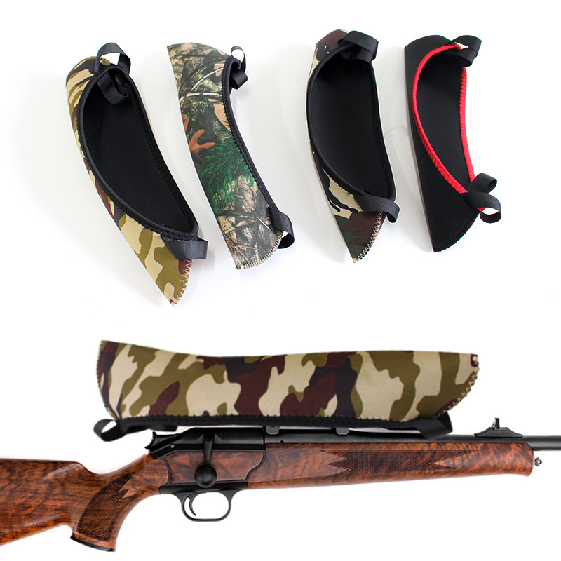 Neoprene Outdoor Shotgun Sight Case Dustproof Hunting Diving Material Camouflage Rifle Sight Case
