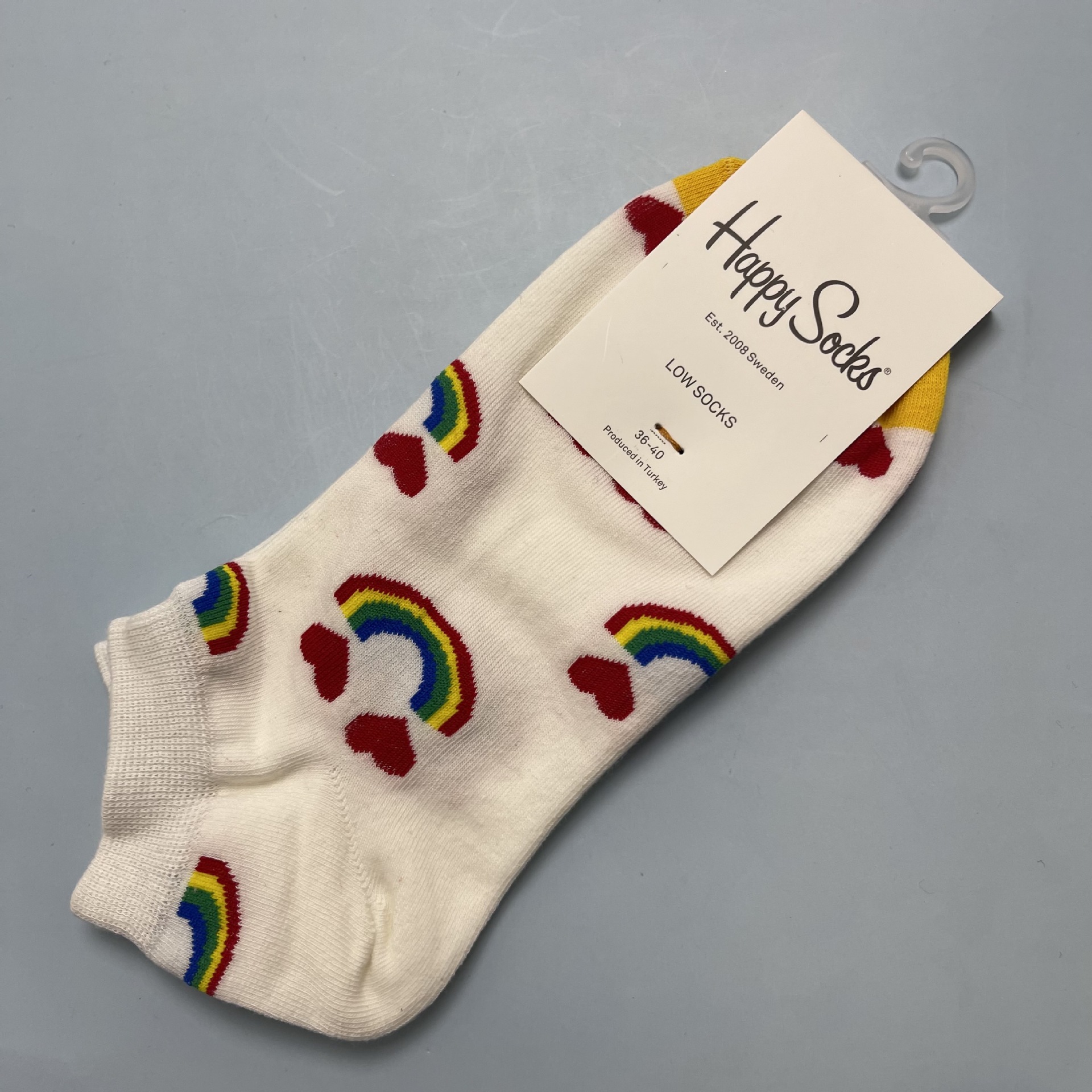 HappySocks彩色襪子女夏季ins潮網紅款短筒外穿街頭潮襪時尚船襪