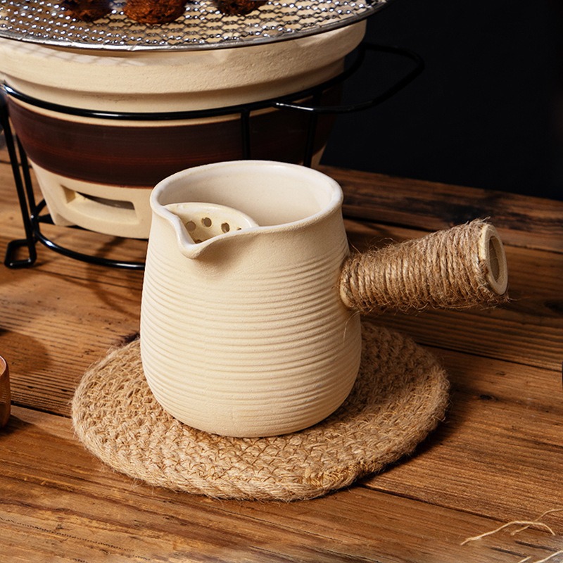 Pot Tea Tea cooker ceramic pot stove tea baking pot outdoor side handle teapot for old white tea