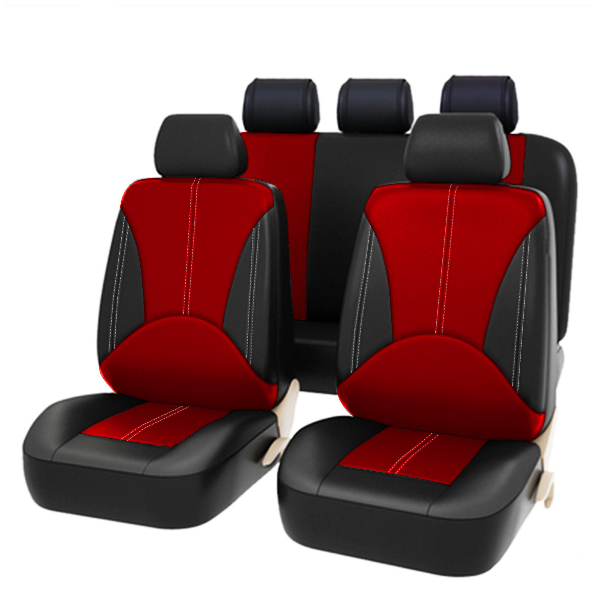 colorful-pu-leather-car-seat-cover-universal-fit-pvc-spliced-leather-for-cars-red-blue-artificial-vehicle-seat-cover