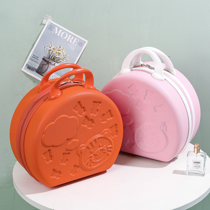 Cartoon 14-inch cosmetic case mini portable box small luggage hand gift password suitcase storage cosmetic bag