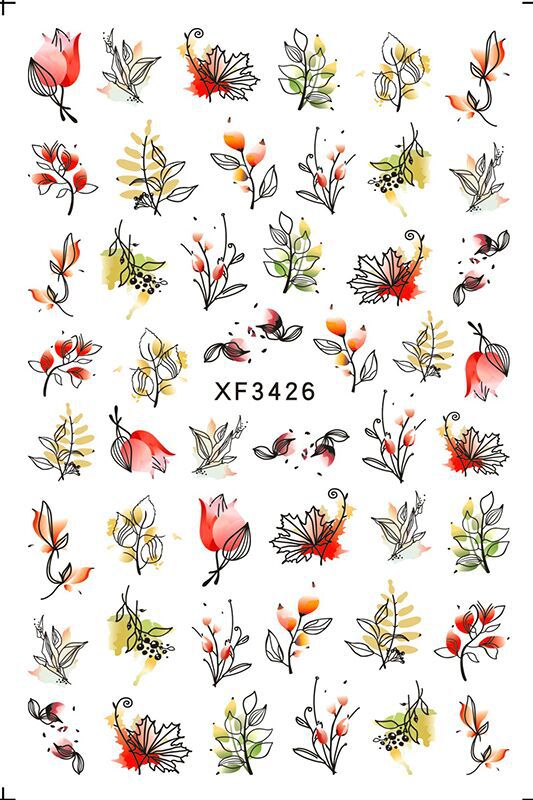 XF3396 and other cross-border sources of nail stickers nail stickers snake 12 can be made into a set